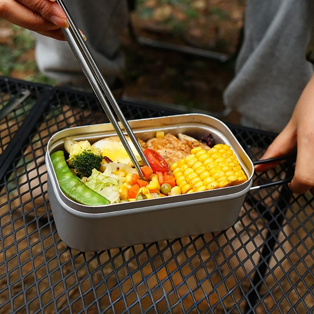 Camping Cooking Cutlery Set - Ultralicht serviesgoed Kampeerkookgerei Lunchbox Kookpotten Picknickaccessoires