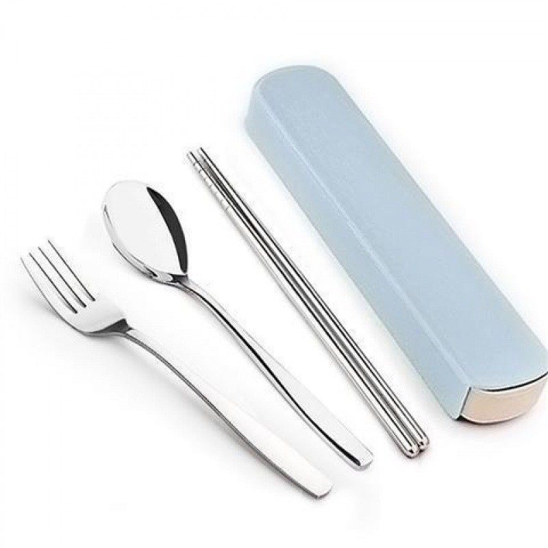Camping Cooking Knife Set - 4 Stks/set Roestvrijstalen Eetstokjes Lepel Vork