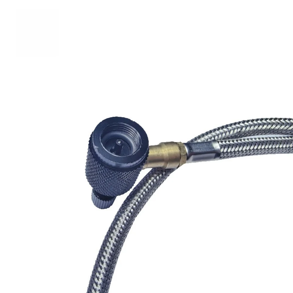 Camping Cooking Gas Canister - 1m zwarte kacheladapterslang voor kamperen, buiten