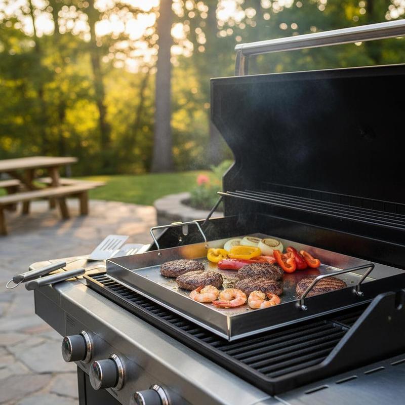 Camping Cooking Plate - Universele platte bakplaat 18x16 inch voor