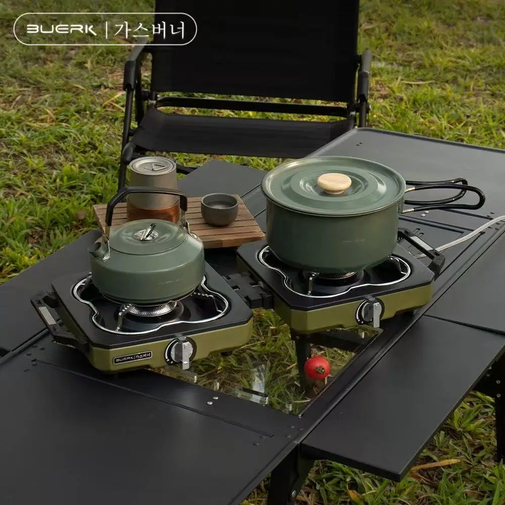 Camping Double Cooking Stove - BUERK Camping Kachel Dubbele Brander Draagbare