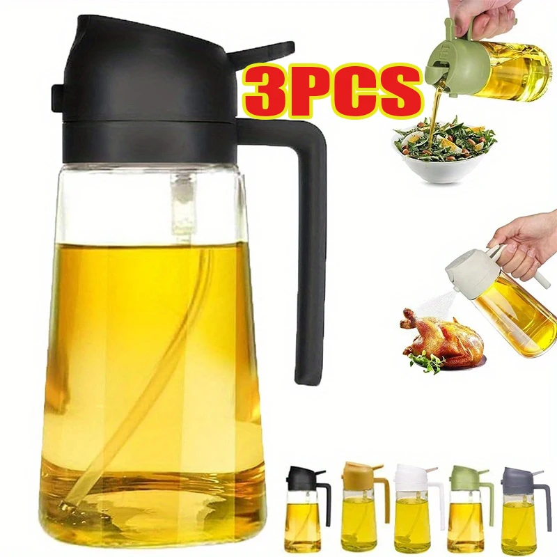 Camping Cooking Full Set - Olieverstuiver 2-in-1 Plastic Huishoudelijke Keuken Olieverstuiverfles