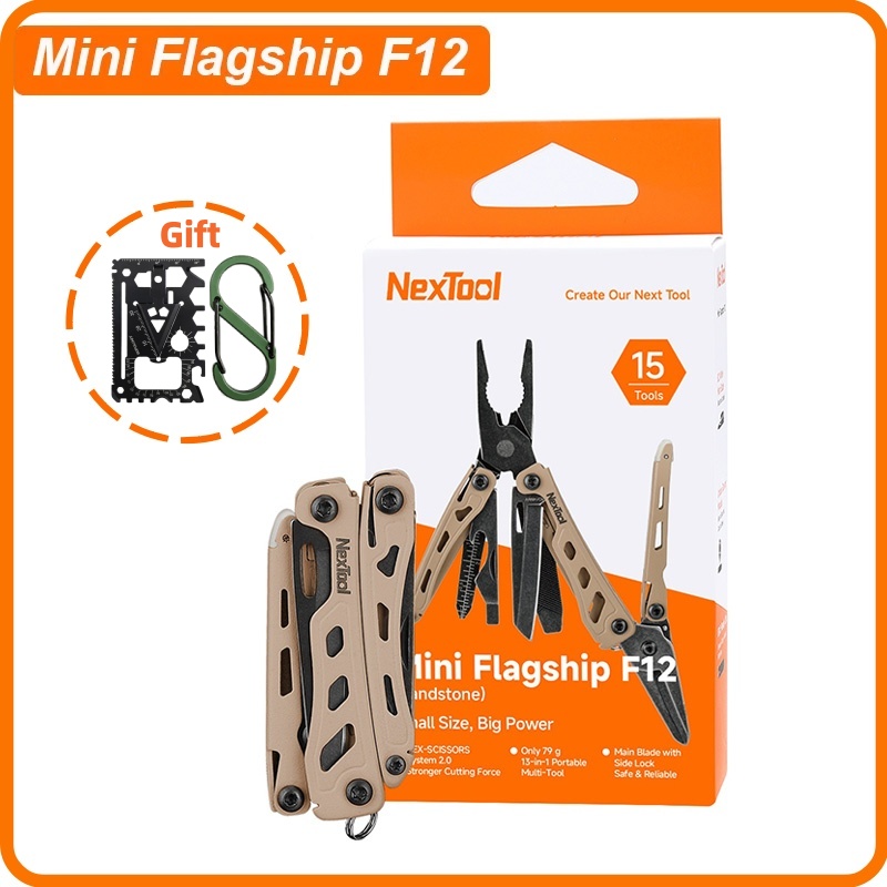 Camping Cooking Knife Set - NexTool Mini Flagship F12 Multitool Tang