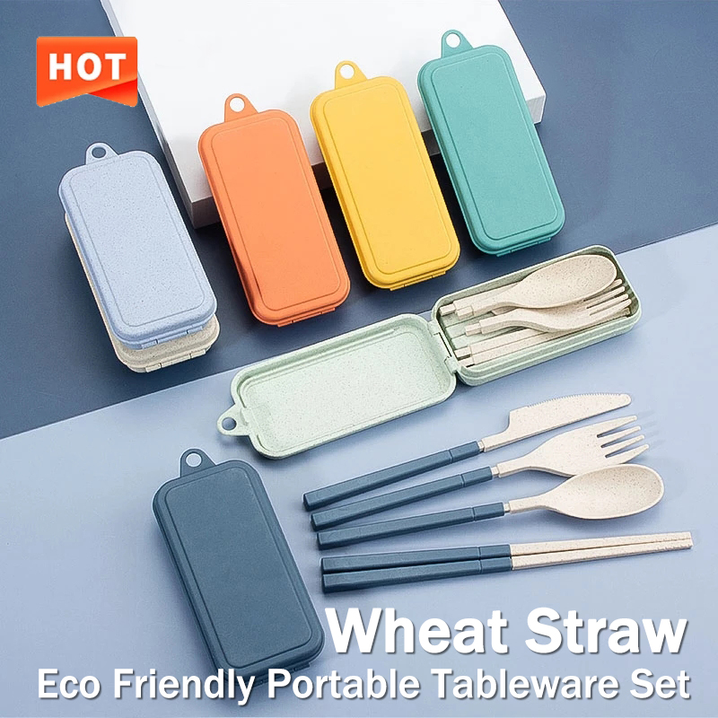 Camping Cooking Cutlery Set - 4 Stuks Draagbare Servies Set Tarwestro
