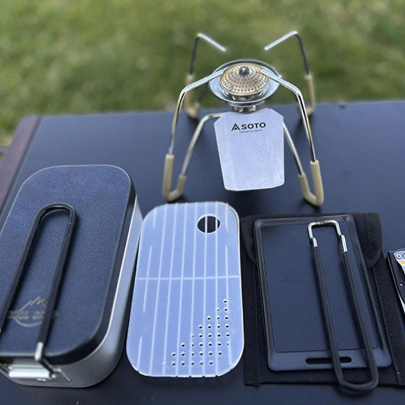 Camping No Cooking Meals - R6FE Onbreekbare aluminium draagbare pannenset Krasbestendige