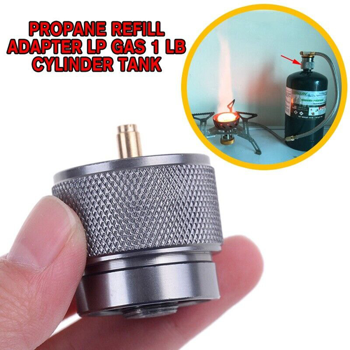 Camping Cooking Gas Canister - 1/2Pc Gasfornuis Navuladapter Cilinder Butaanbus Tank
