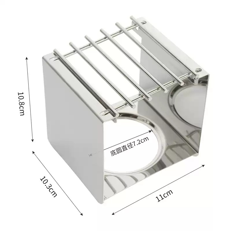 Camping Cooking Set Stainless Steel - Roestvrijstalen vierkante koffiebranderstandaard, stabiele potsteun voor