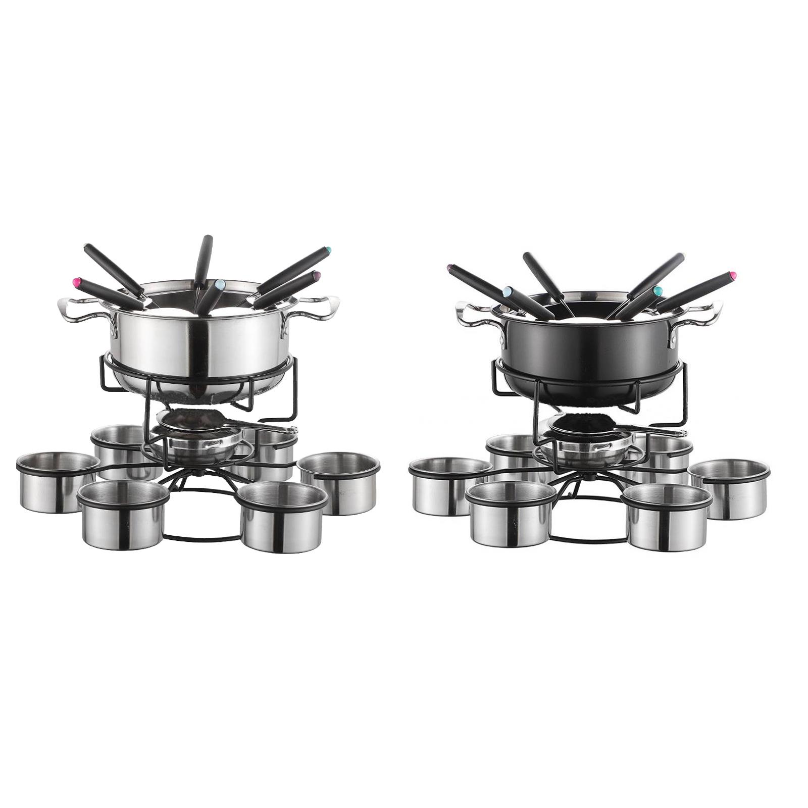 Camping Cooking Set Stainless Steel - Fonduepottenset Kookfornuis Verdikt Multifunctioneel Stabiel Smeltapparaat