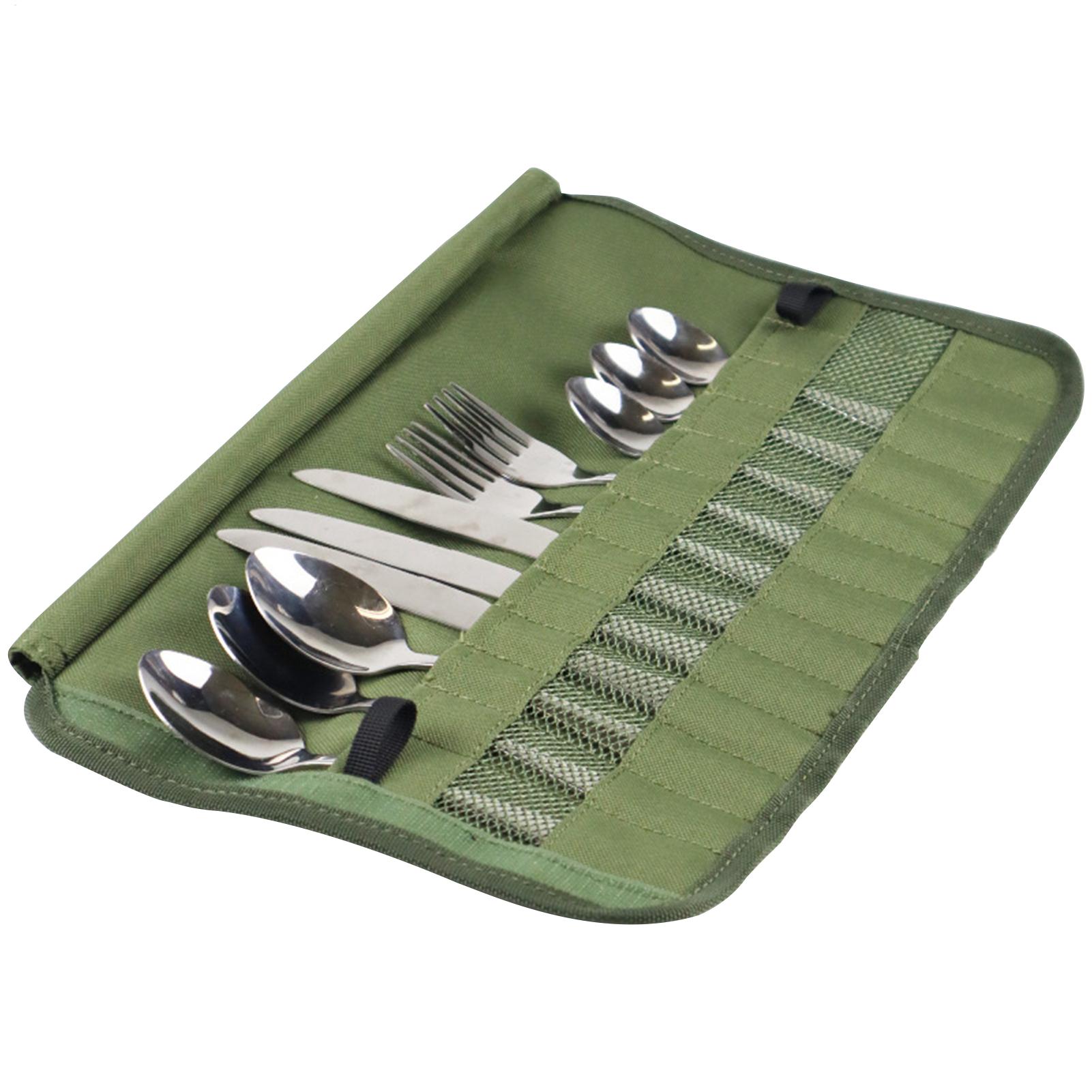 Camping Cooking Utensil Roll - Camping Bestekroltas Keuken Kookgerei Set Reisorganisator
