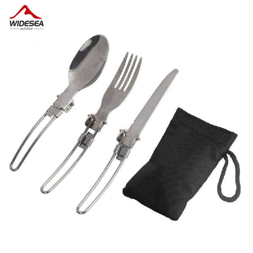 Camping Cooking Set Stainless Steel - 3 stks 1 set Draagbare Outdoor