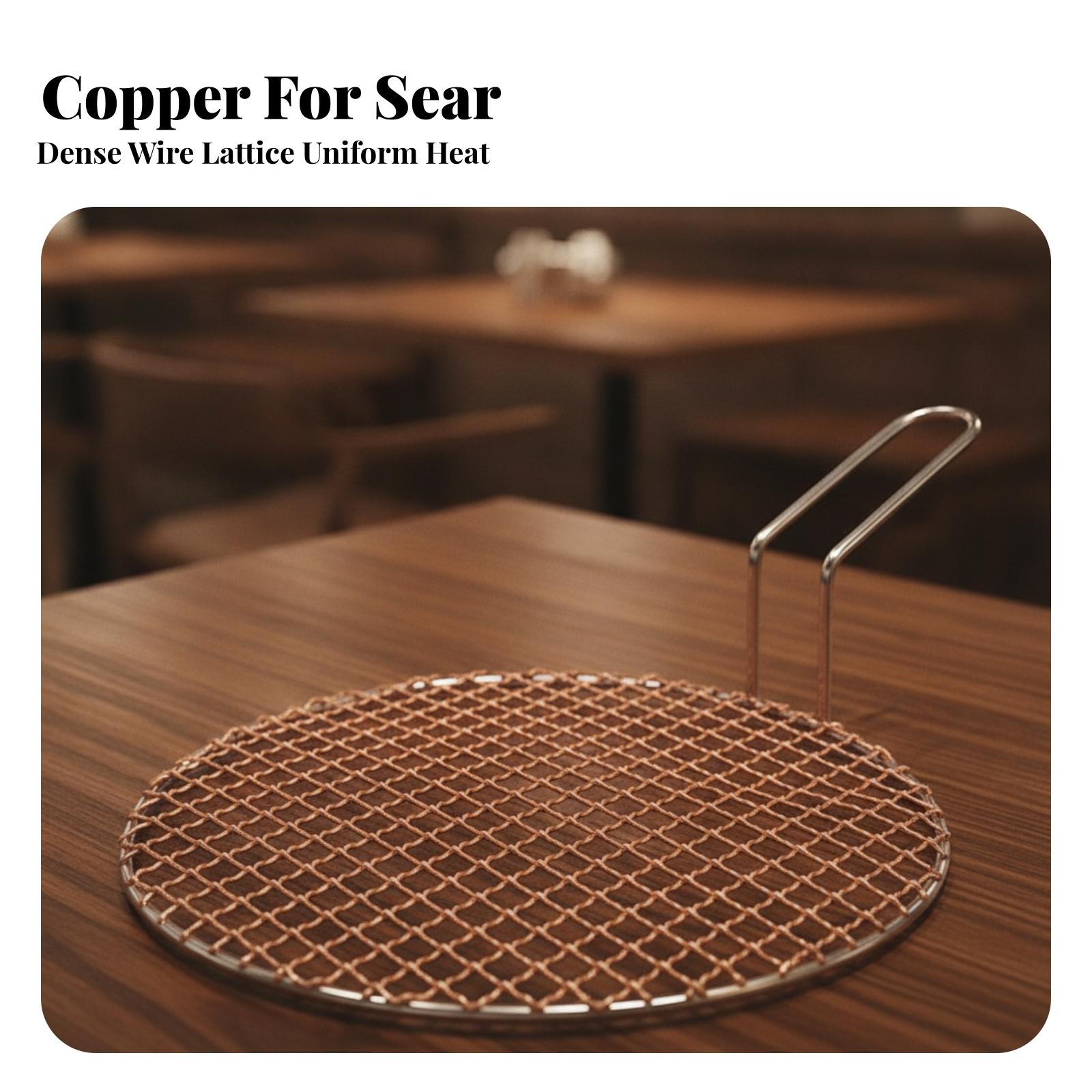 Draagbaar koperen gaas rond gr - Camping Cooking Handle recensie en prijs
