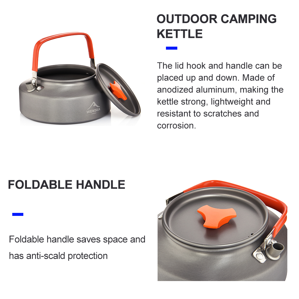 Widesea 1.1L 2L1.5L Camping Wa - Camping Cooking Full Set recensie en prijs