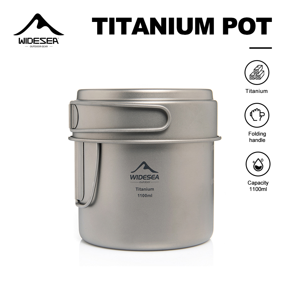 Widesea Ultralight Titanium Ca - Camping Cooking Set Stainless Steel recensie en prijs