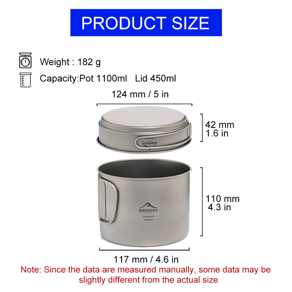 Widesea Ultralight Titanium Ca - Camping Cooking Set Stainless Steel recensie en prijs