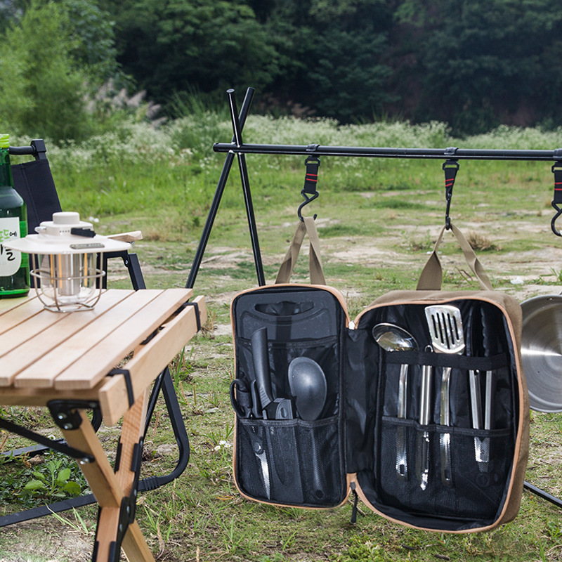 8-delige campingkeukenset met  - Camping Cooking Set Stainless Steel recensie en prijs