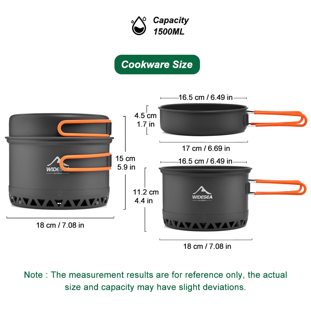 Campingservies Outdoor pannens - Camping Cooking Full Set recensie en prijs