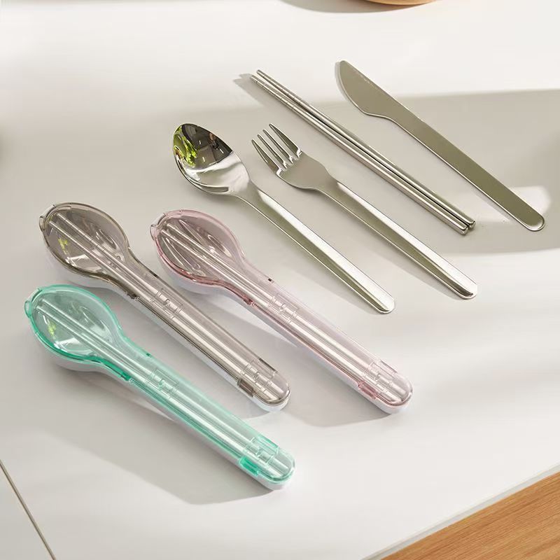 Draagbare bestekset met opberg - Camping Cooking Set Stainless Steel recensie en prijs