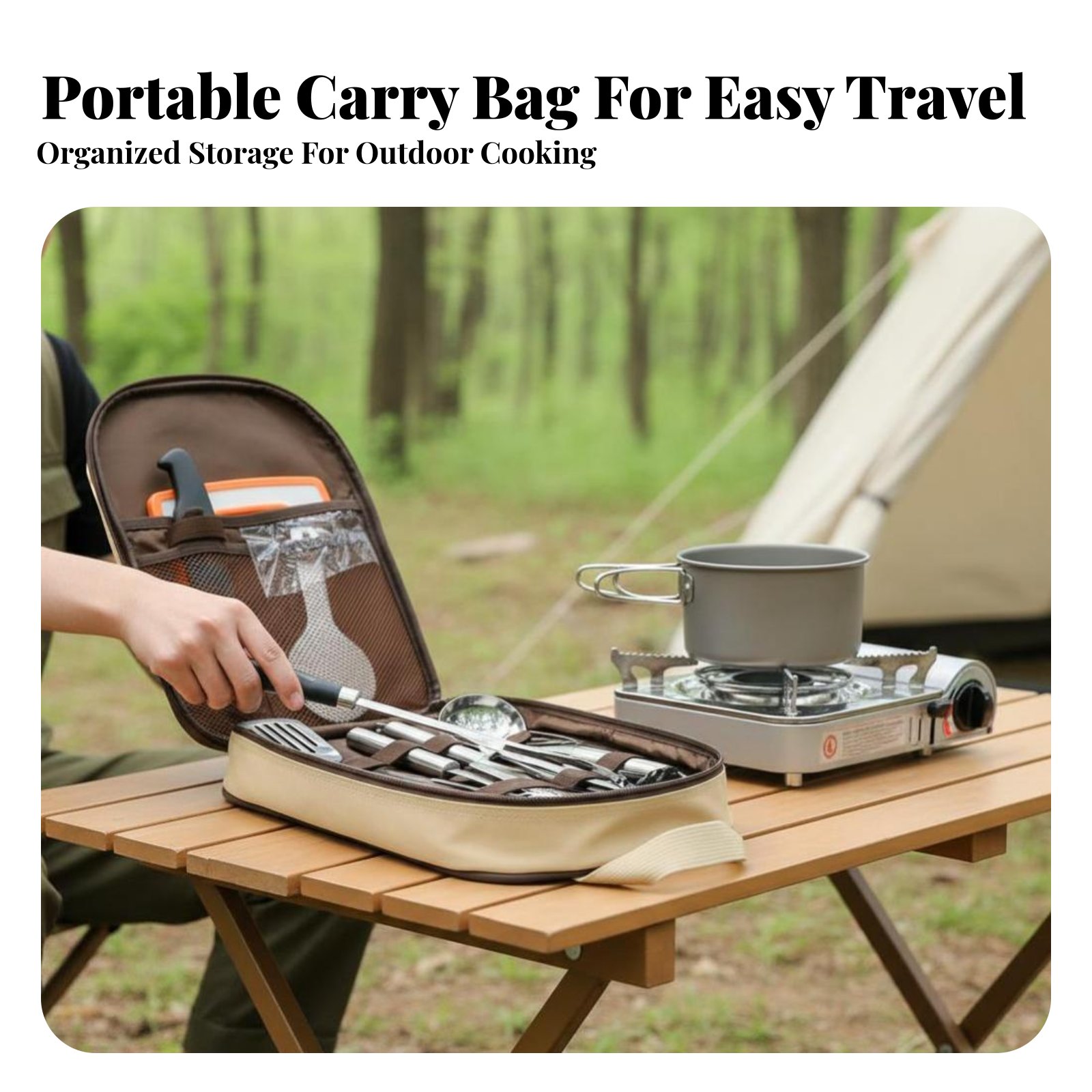 Draagbare kookgereiset voor bu - Camping Cooking Dining Set recensie en prijs