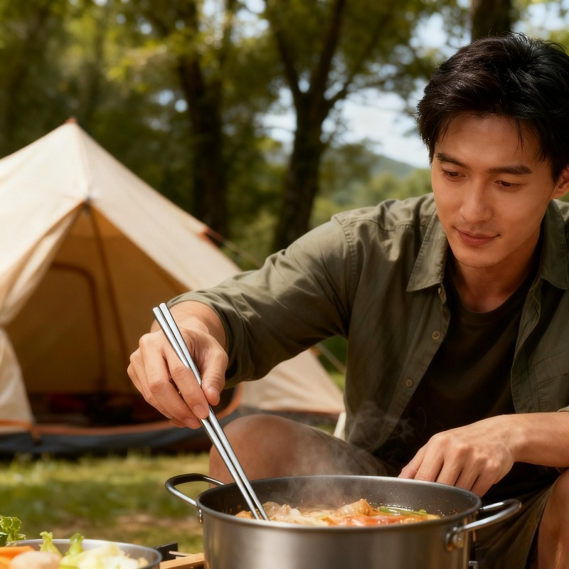 Duurzame draagbare titanium ee - Camping No Cooking Meals recensie en prijs