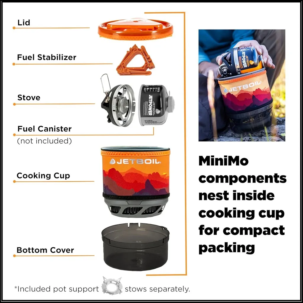 Jetboil MiniMo Camping- en bac - Camping Cooking Jetboil recensie en prijs