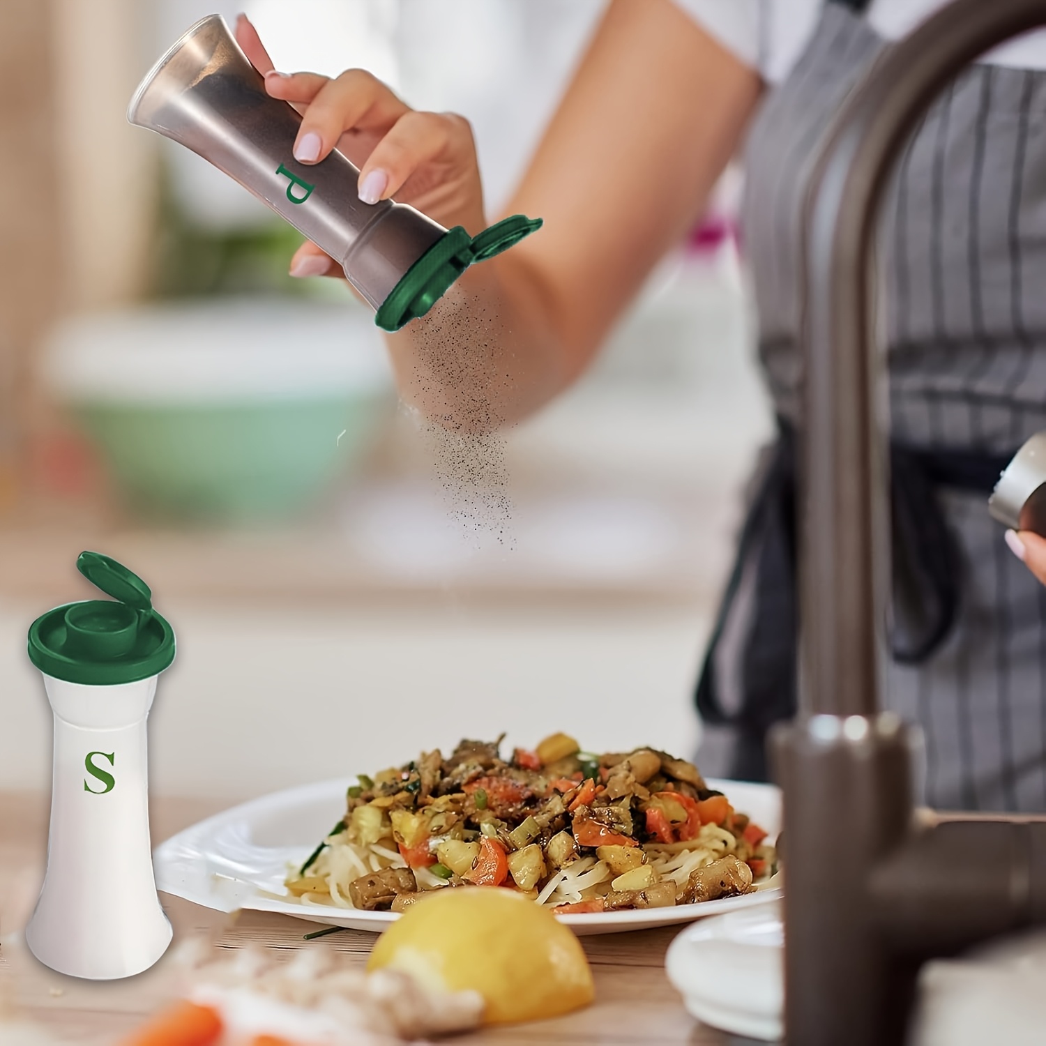 2-delige grote zout- en pepers - Camping Cooking Full Set recensie en prijs