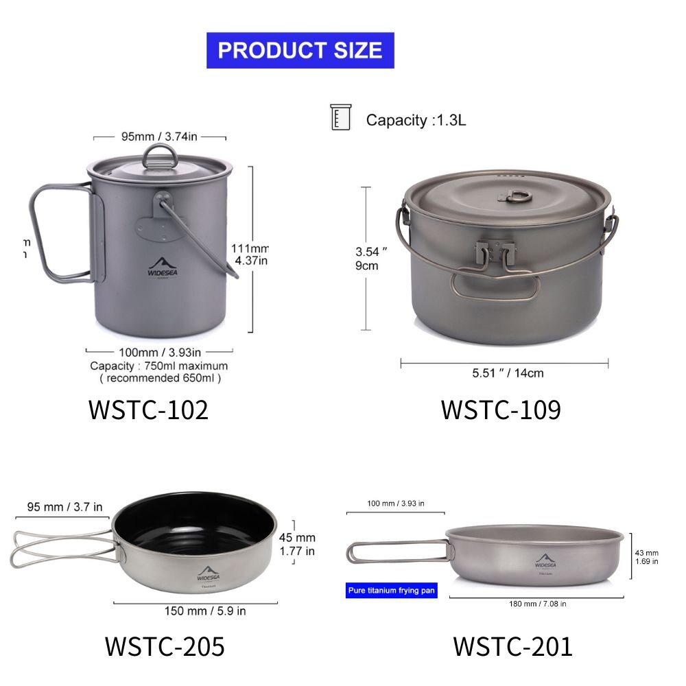 Widesea Camping Tafelgerei Tit - Camping Cooking Rice recensie en prijs