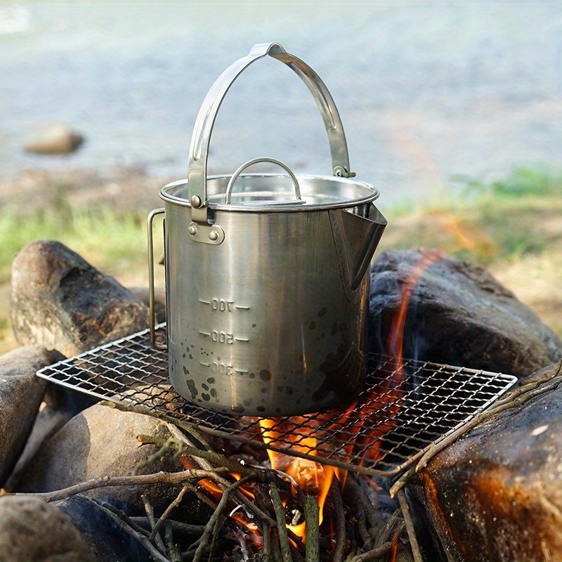 1PC compacte en draagbare 1,2L - Camping Cooking Set Stainless Steel recensie en prijs