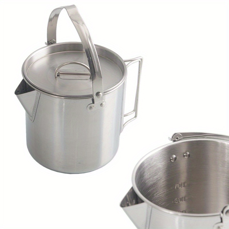 1PC compacte en draagbare 1,2L - Camping Cooking Set Stainless Steel recensie en prijs