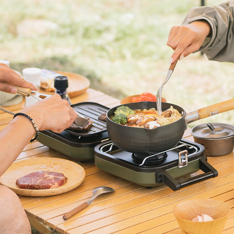 Vouwbare Dubbele Gasfornuis 23 - Camping Double Cooking Stove recensie en prijs