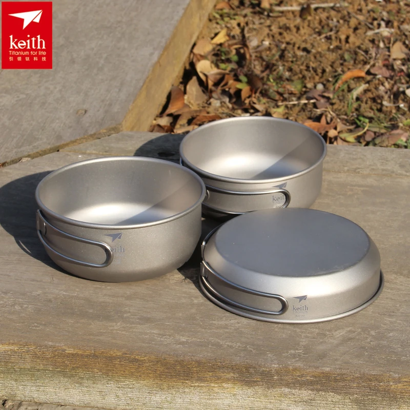 Keith 3PCS Titanium Kookgerei  - Camping Cooking Set Stainless Steel recensie en prijs