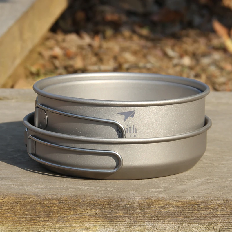 Keith 3PCS Titanium Kookgerei  - Camping Cooking Set Stainless Steel recensie en prijs