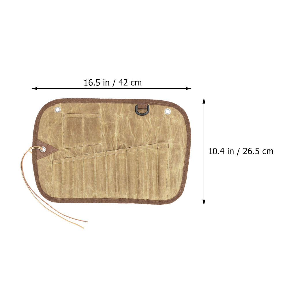 Hoge kwaliteit canvas opbergta - Camping Cooking Utensil Roll recensie en prijs