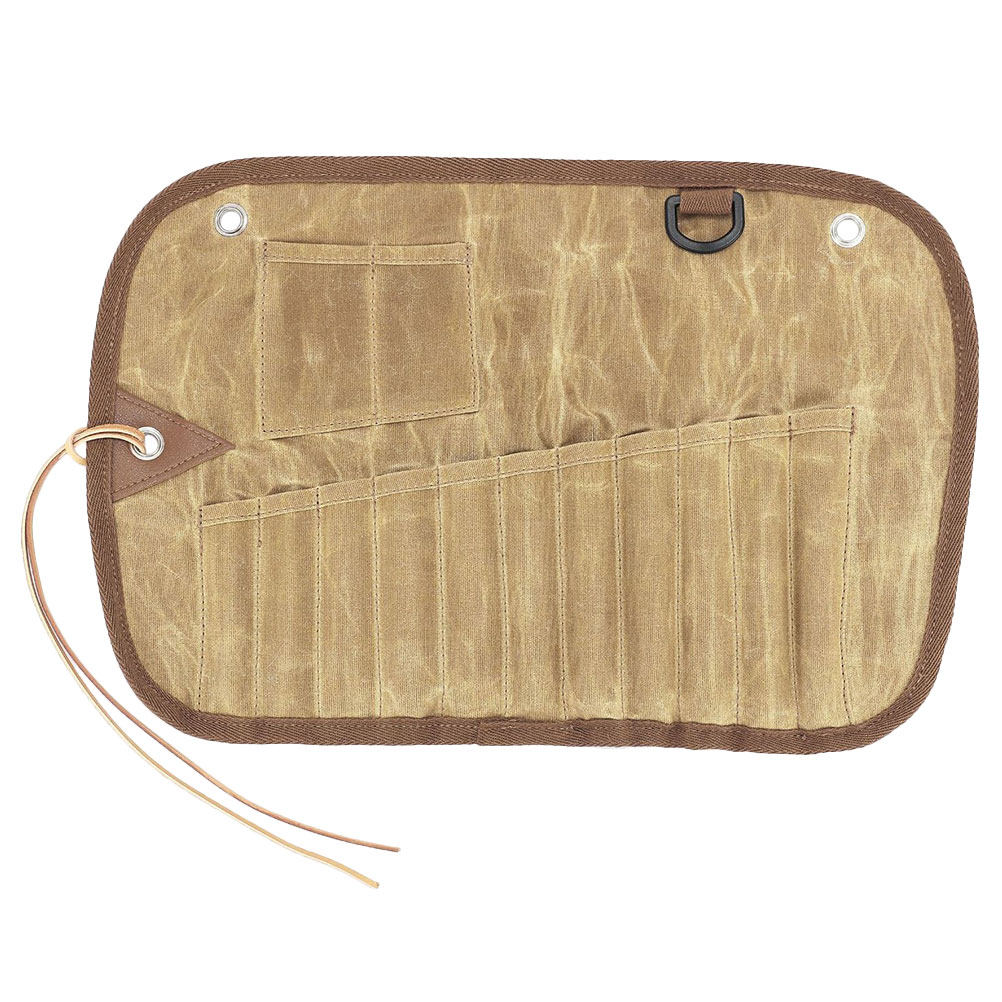 Hoge kwaliteit canvas opbergta - Camping Cooking Utensil Roll recensie en prijs