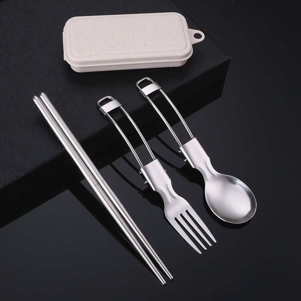Picknickbestek Kampeergerei Ge - Camping Cooking Set Stainless Steel recensie en prijs