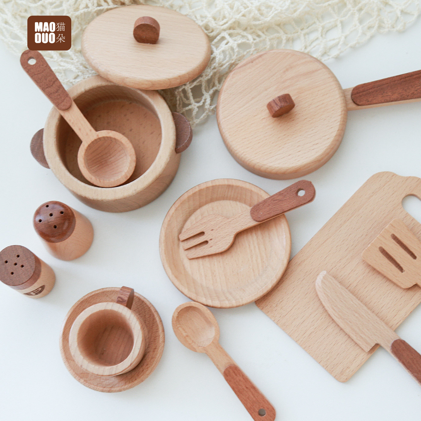 Maoduo Toys Beukenhouten Kinde - Camping Cooking Tool Set recensie en prijs