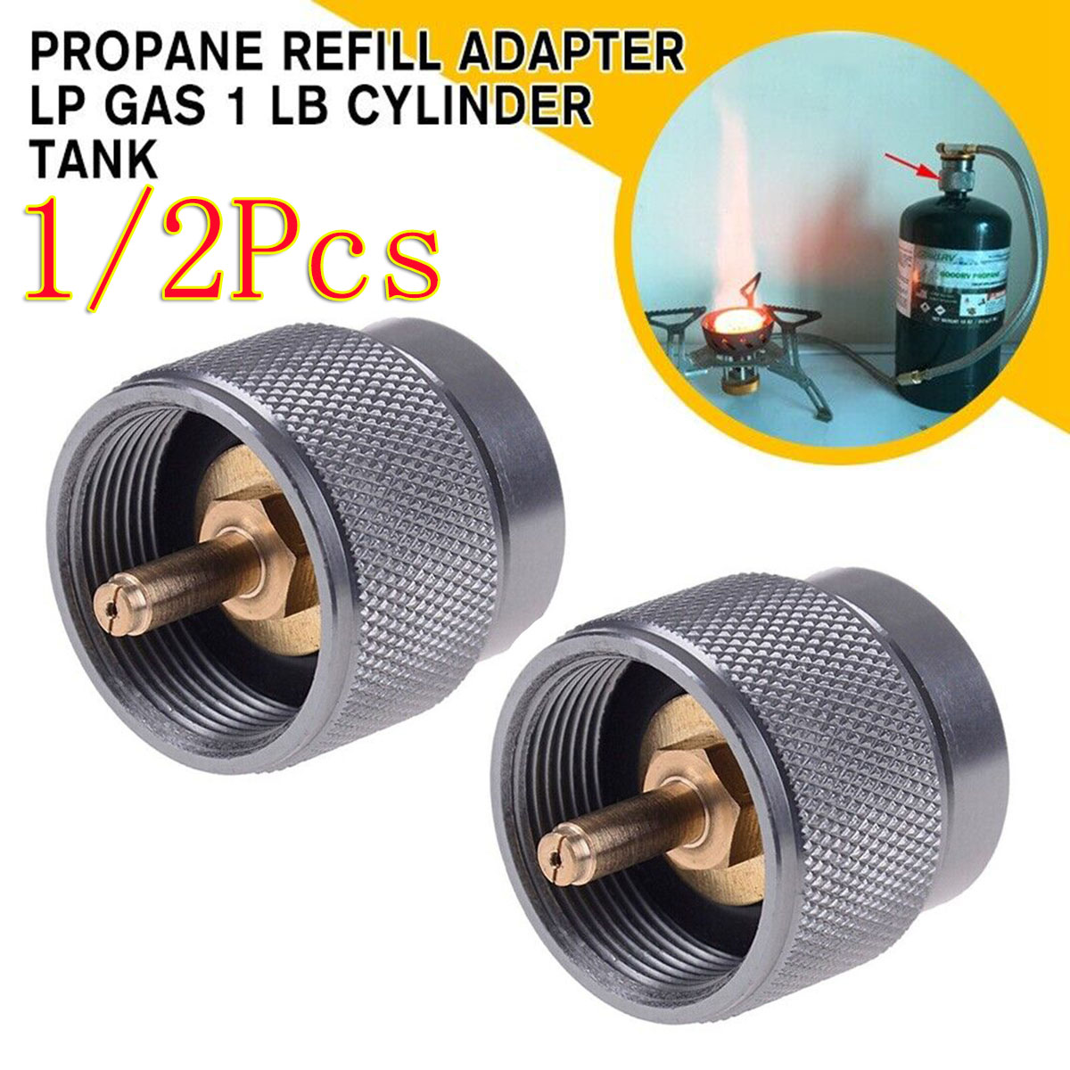 1/2Pc Gasfornuis Navuladapter  - Camping Cooking Gas Canister recensie en prijs