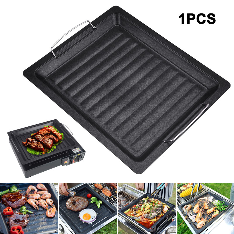 Buiten dikke vierkante grillpa - Camping Cooking Plate recensie en prijs