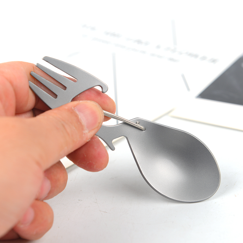 Multifunctionele Titaniumleger - Camping Cooking Cutlery Set recensie en prijs