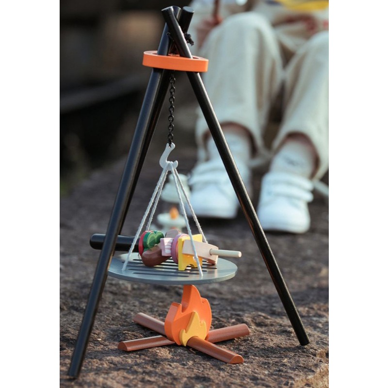 Houten Camping Fantasiespelset - Camping Cooking Kids recensie en prijs