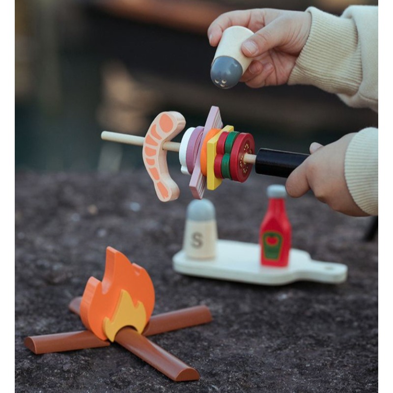 Houten Camping Fantasiespelset - Camping Cooking Kids recensie en prijs