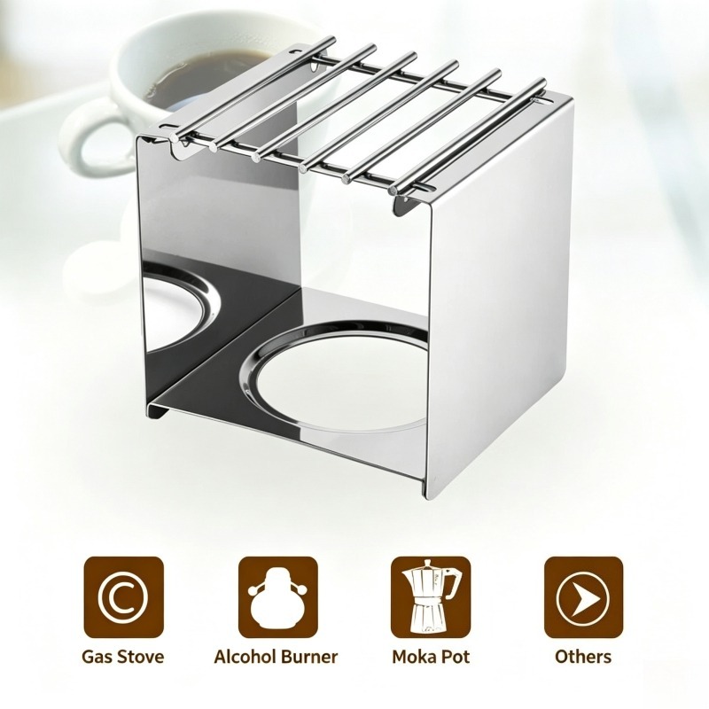 Roestvrijstalen vierkante koff - Camping Cooking Set Stainless Steel recensie en prijs