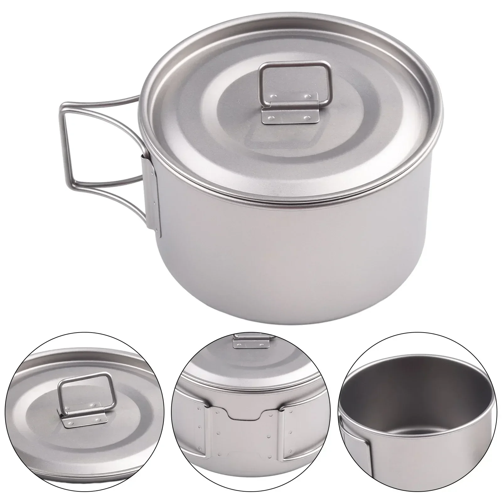 Titanium kom met inklapbaar ha - Camping Cooking Set Stainless Steel recensie en prijs