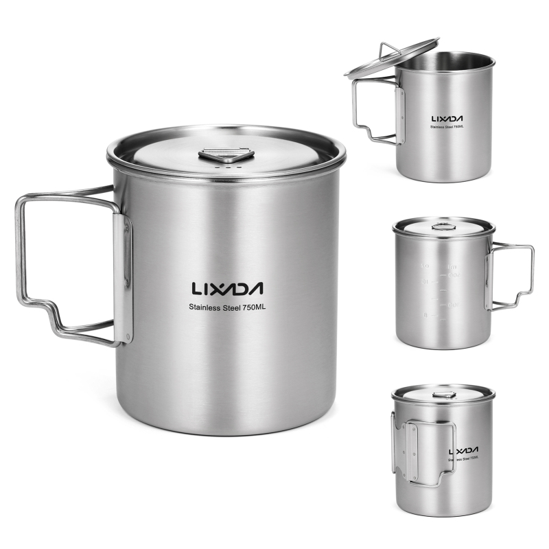 Lixada 750Ml Cup Outdoor Roest - Camping Cooking Handle recensie en prijs