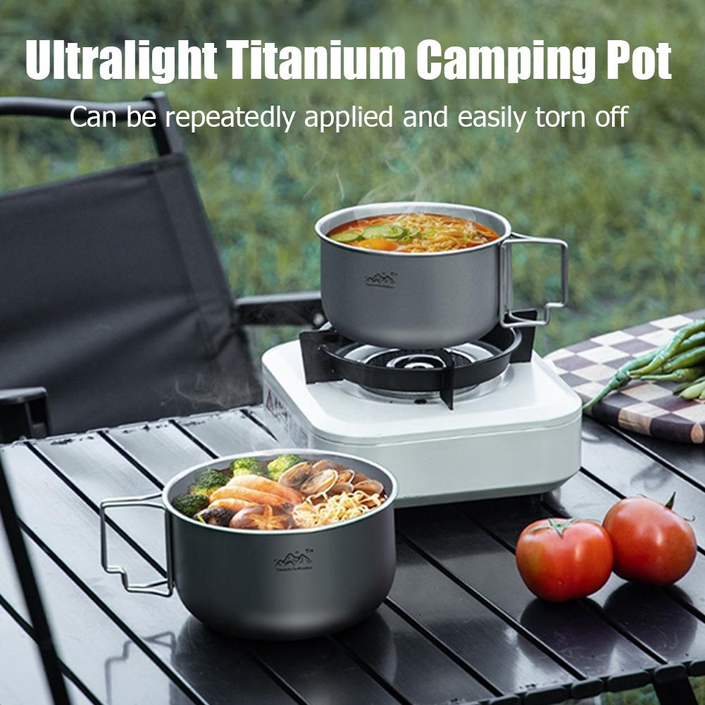 Ultralichte titanium kookgerei - Camping Cooking Set Stainless Steel recensie en prijs