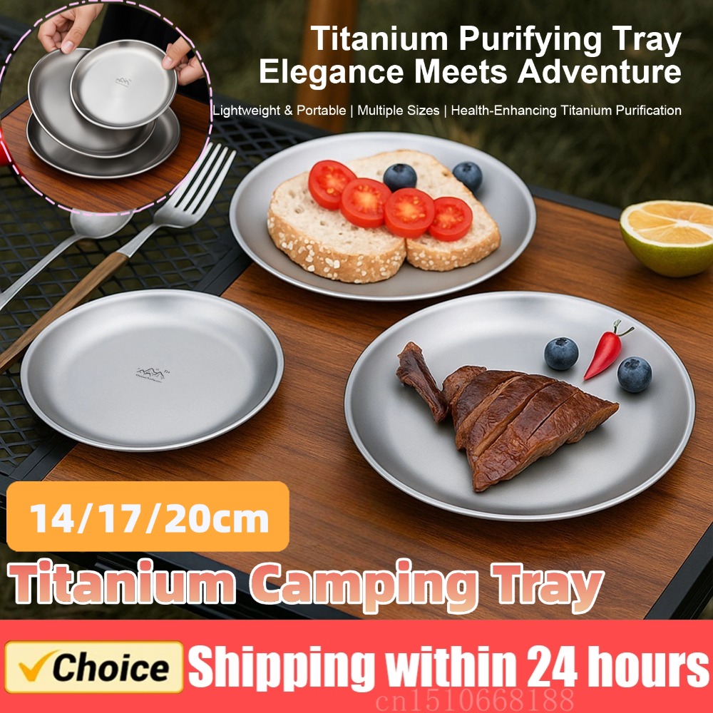 14/17/20cm Titanium Campingpla - Camping Cooking Set Stainless Steel recensie en prijs
