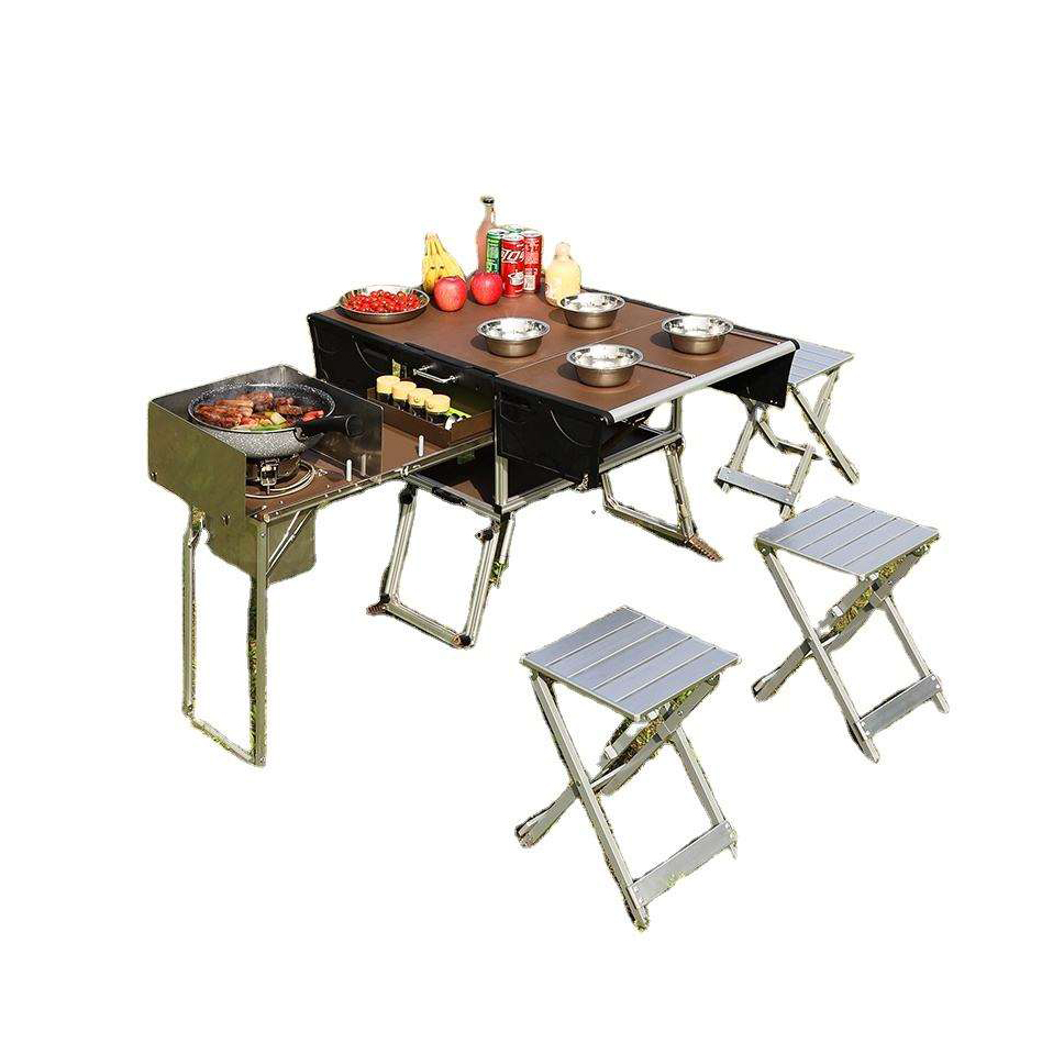 Draagbare buiten opvouwbare vo - Camping Cooking Dining Set recensie en prijs