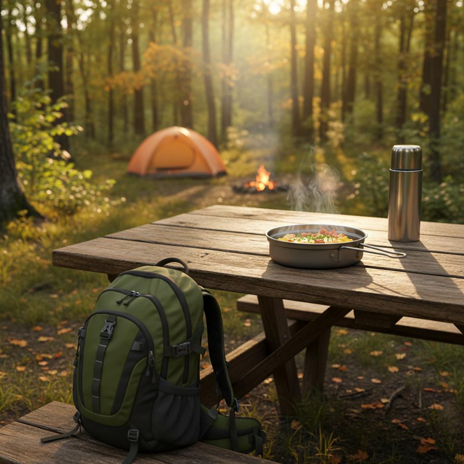 2-delige metalen campingkookse - Camping Cooking Dining Set recensie en prijs