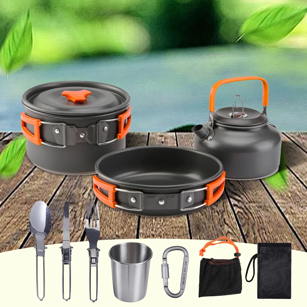 Campingkookgerei Set Ketel Pot - Camping Cooking Set Stainless Steel recensie en prijs