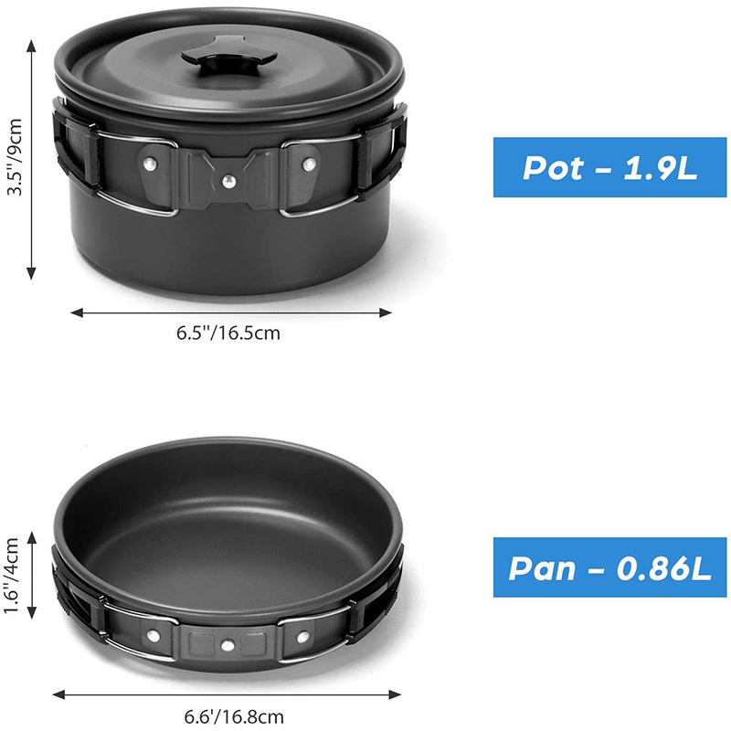 1 Set Outdoor Pot Pan Camping  - Camping Cooking Knife Set recensie en prijs
