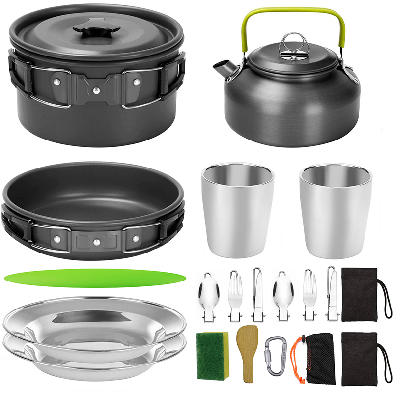 1 Set Outdoor Pot Pan Camping  - Camping Cooking Knife Set recensie en prijs
